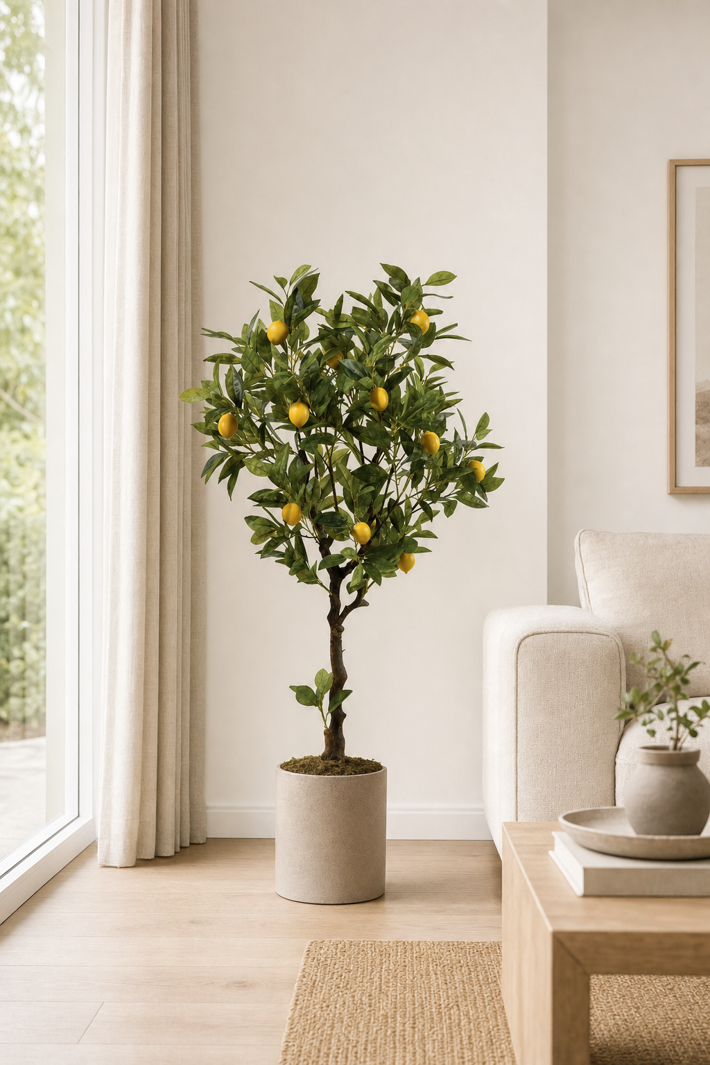 Real Touch Lemon Tree 120cm