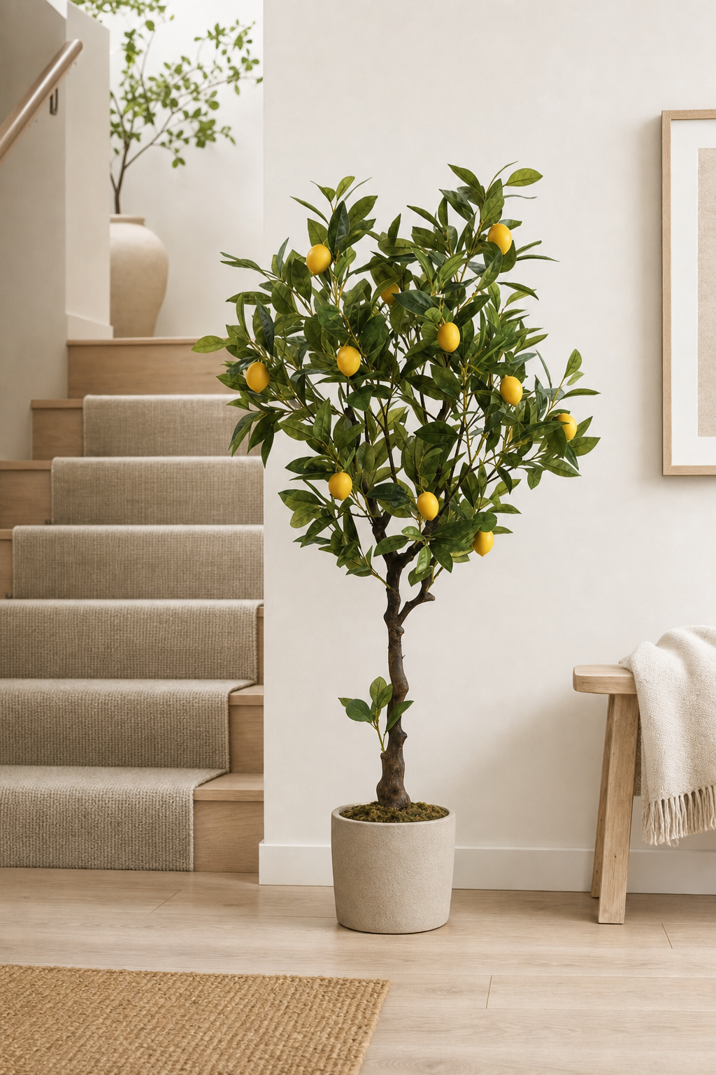 Real Touch Lemon Tree 120cm