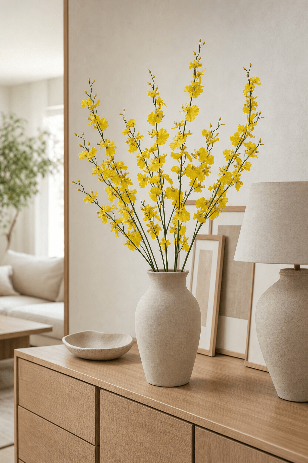 Oncidium Orchid Spray - Artificial Blooms